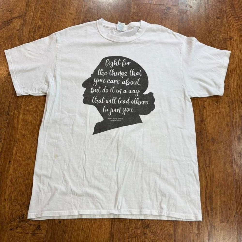 Ruth Bader Ginsburg faded graphic t-shirt